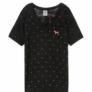 NWT pink bling Campus shirt sz XS